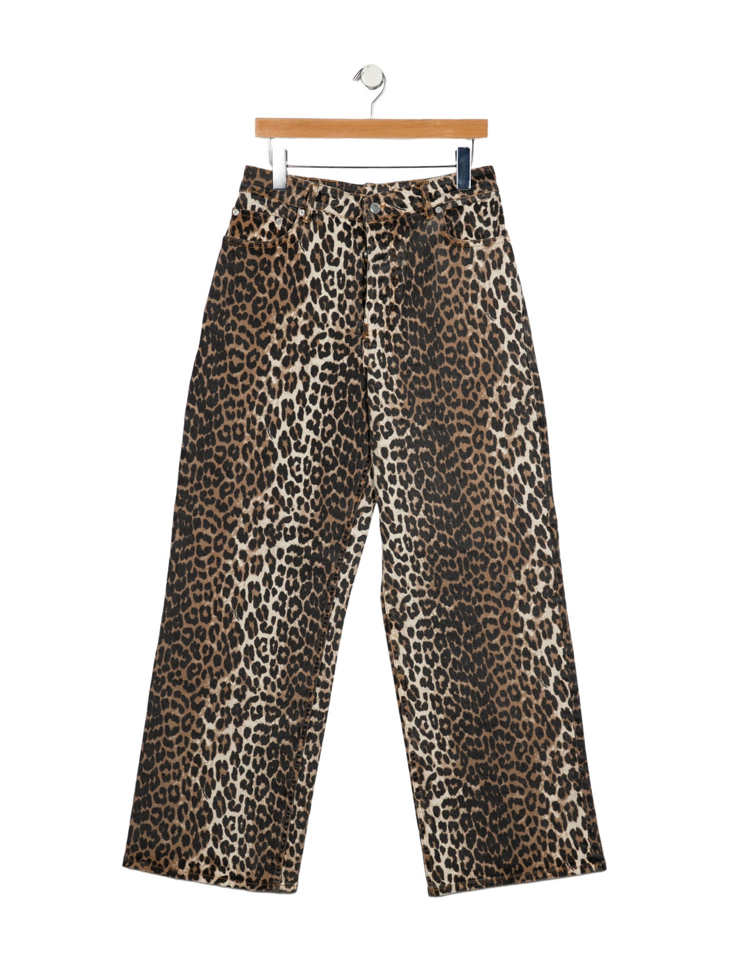 Ganni High-Rise Wide Leg Jeans