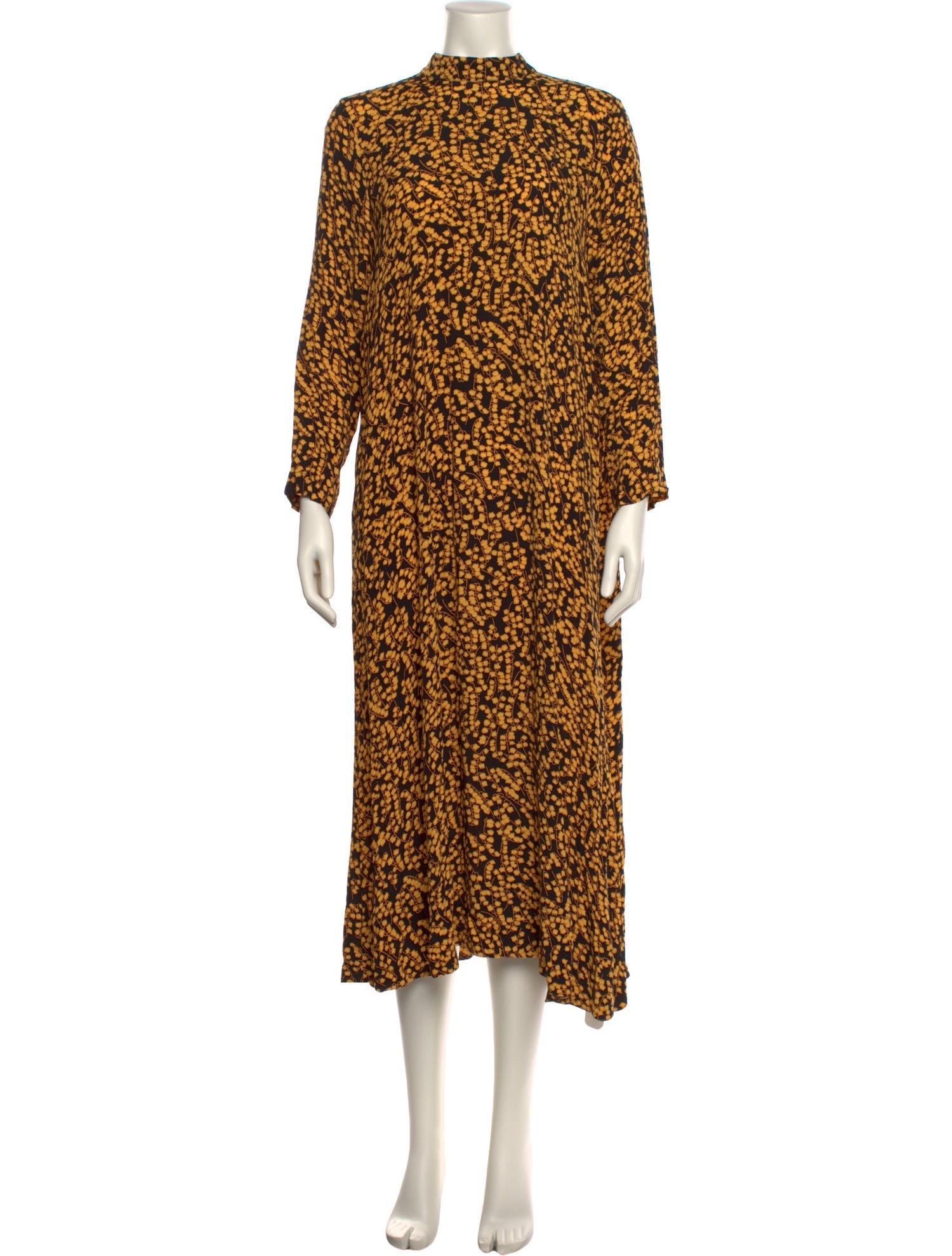 Ganni Floral Print Long Dress