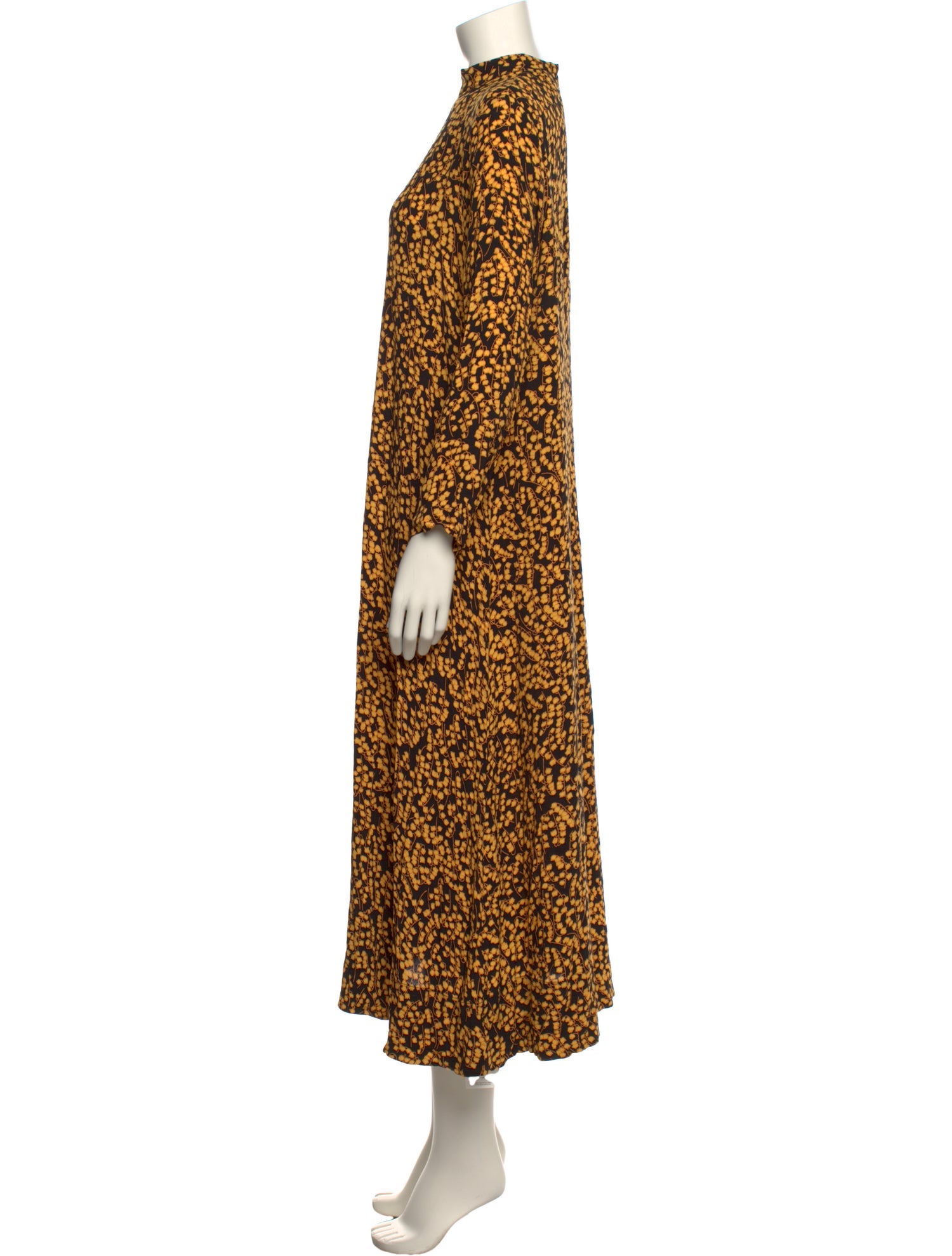 Ganni Floral Print Long Dress