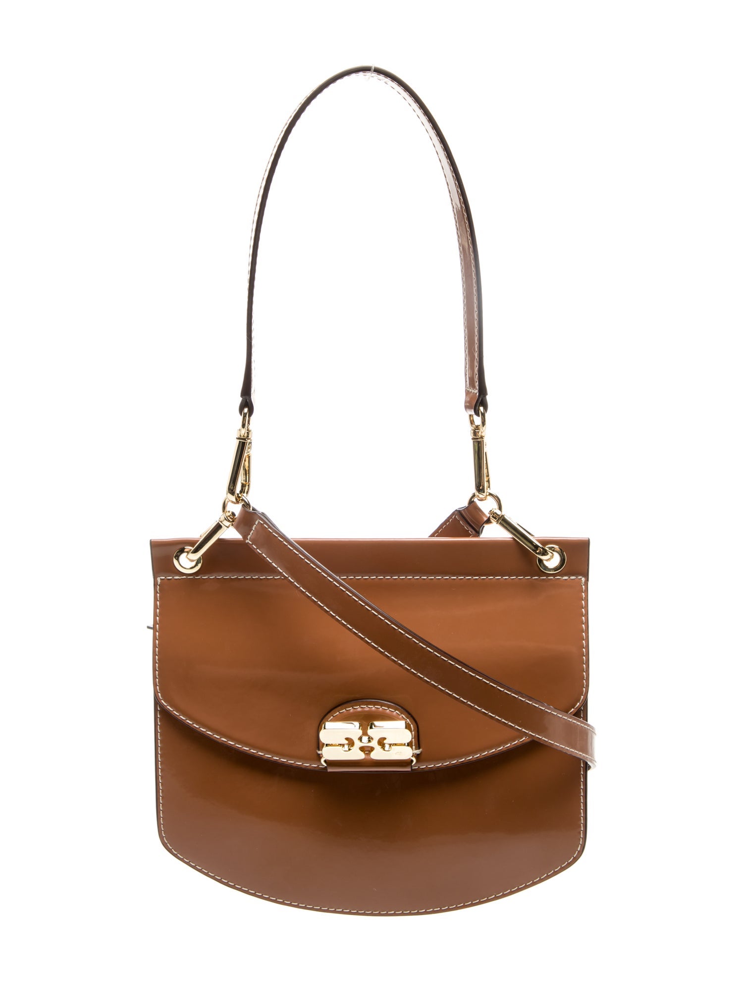 Ganni Patent Leather Crossbody Bag