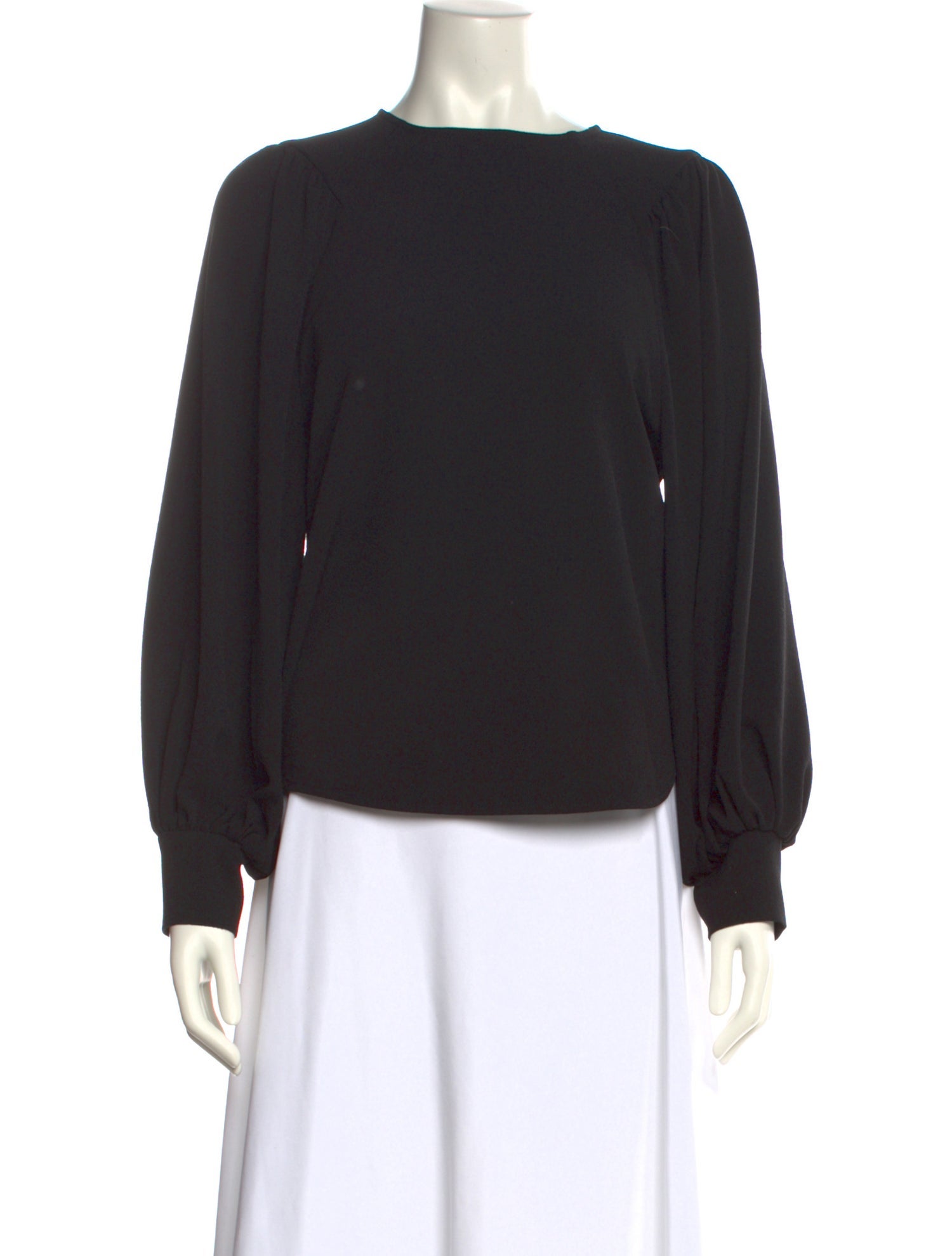 Ganni Crew Neck Long Sleeve Sweatshirt