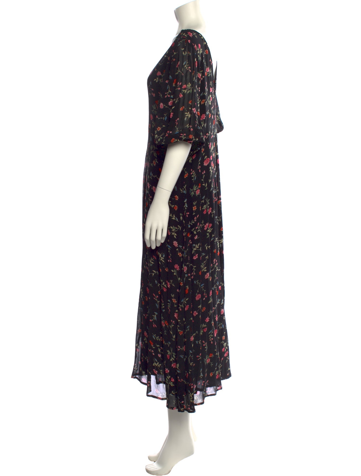 Ganni Floral Print Long Dress