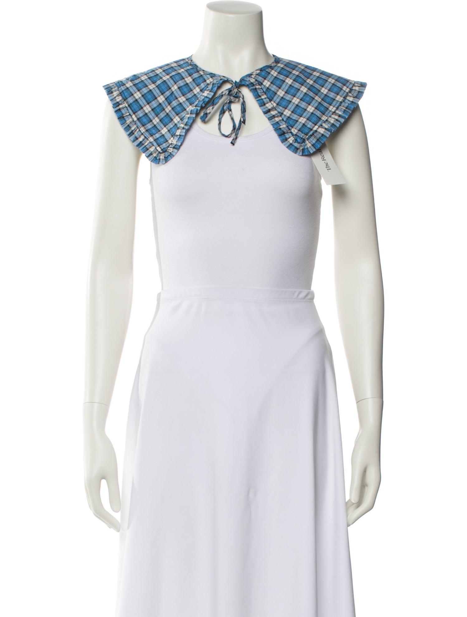 Ganni V-Neck Sleeveless Crop Top