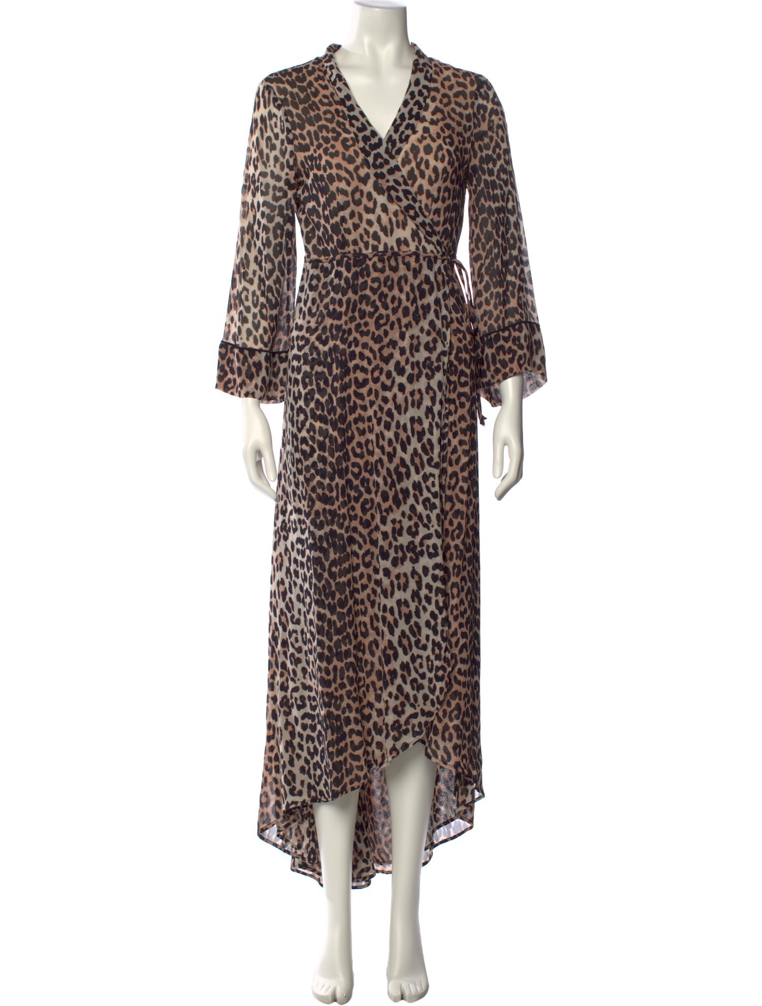 Ganni Animal Print Long Dress