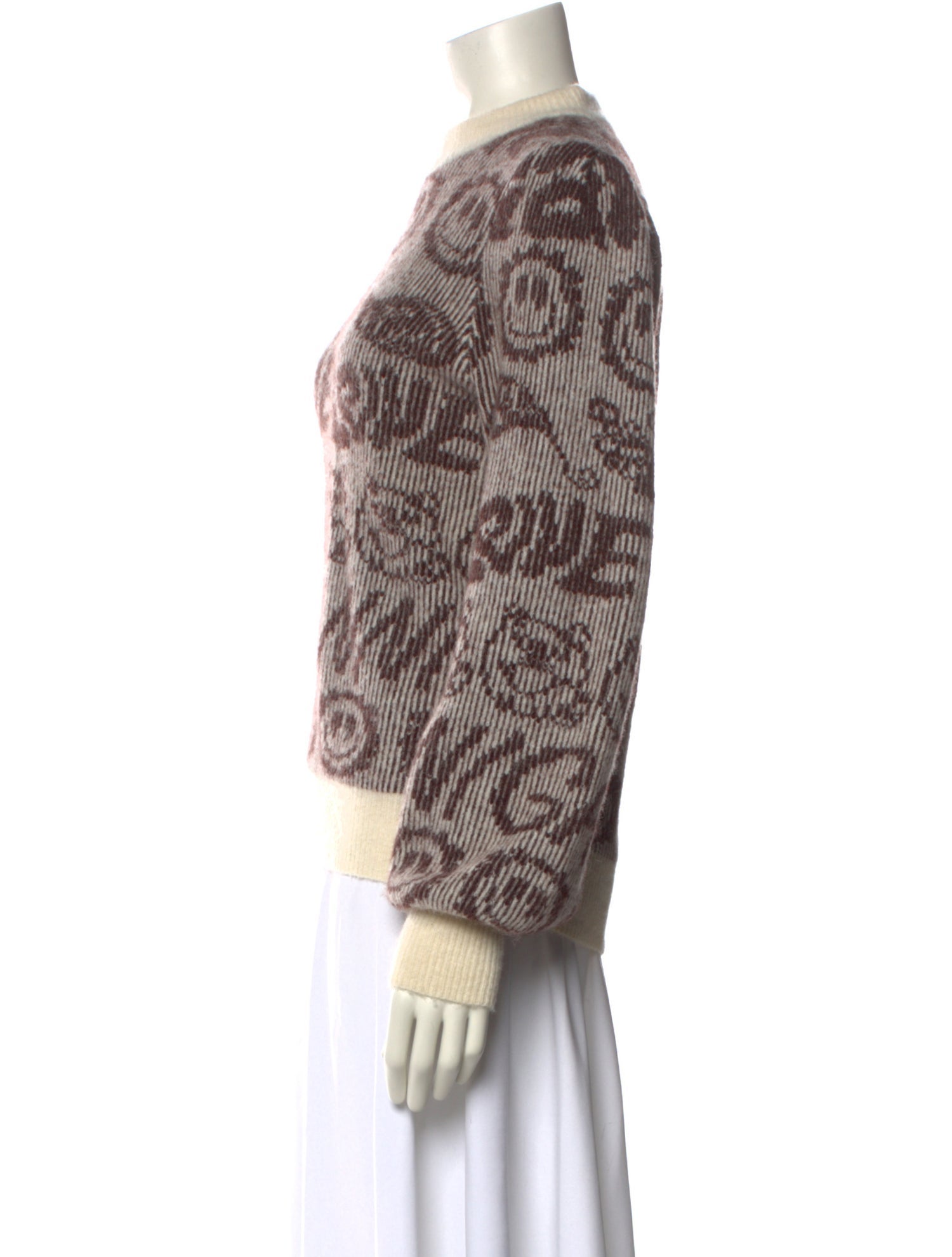 Ganni Alpaca Printed Sweater