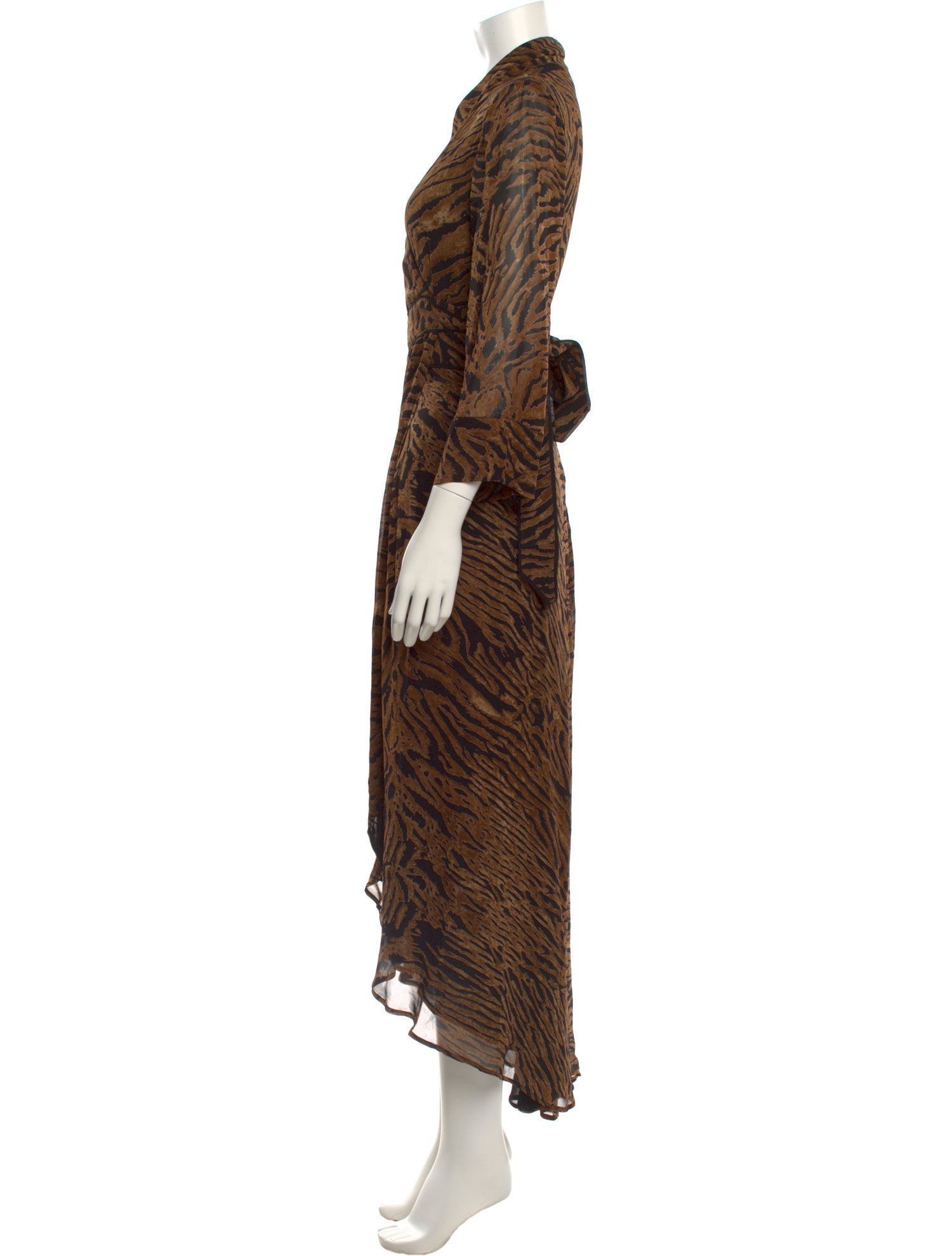 Ganni Animal Print Long Dress