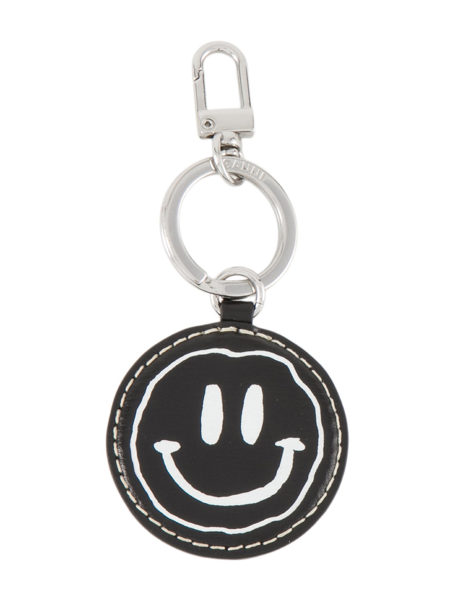 Ganni Smiley Face Keychain
