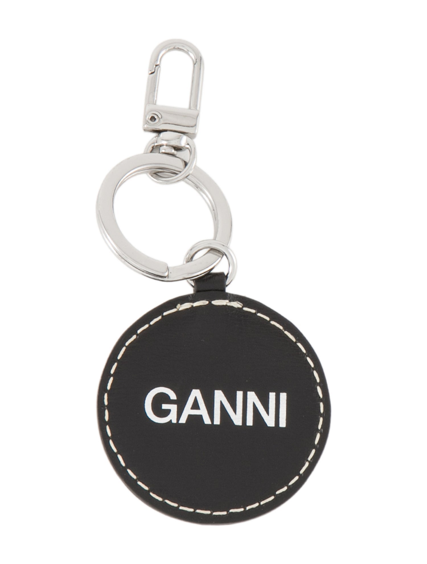 Ganni Smiley Face Keychain