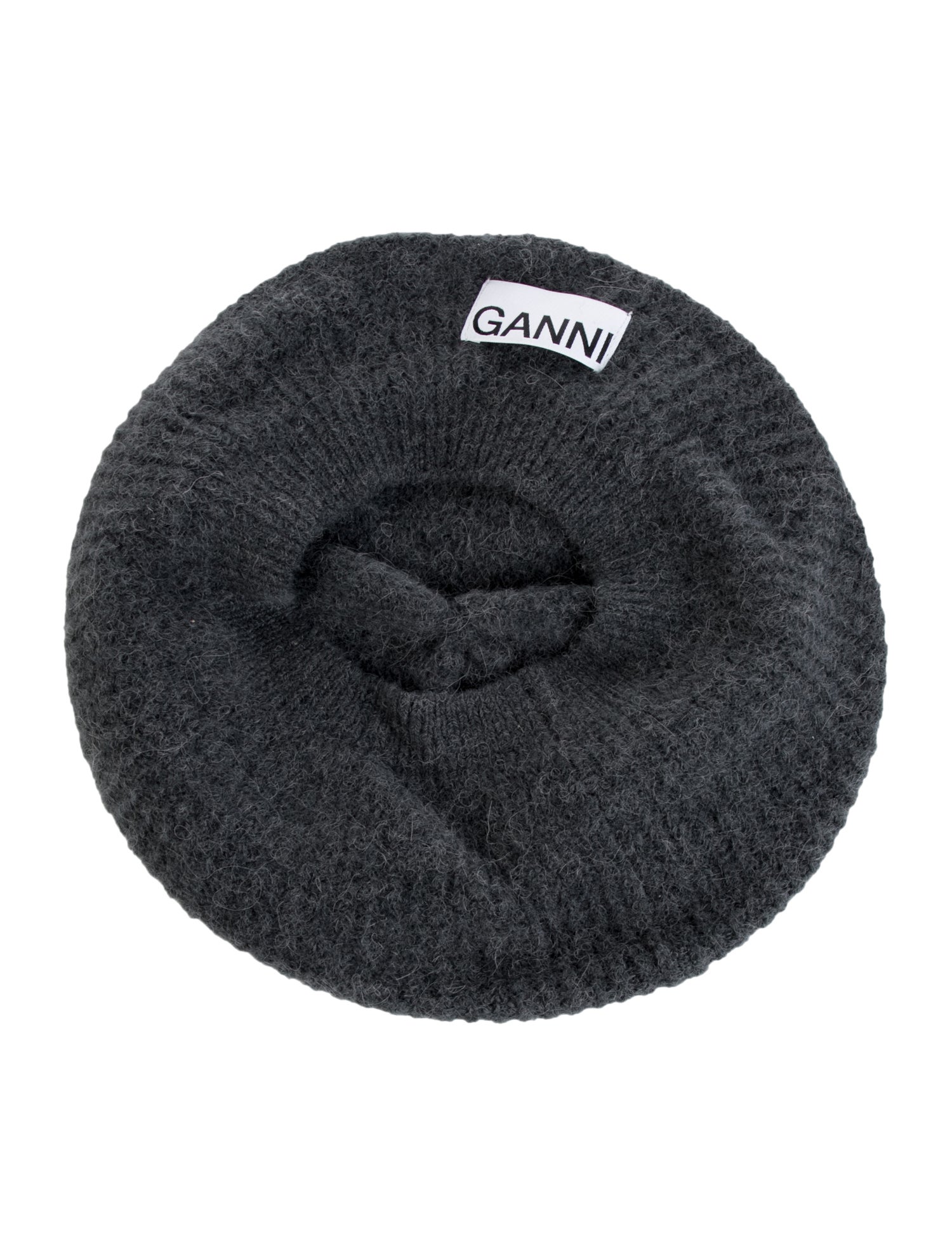 Ganni Wool Blend Knit Hat