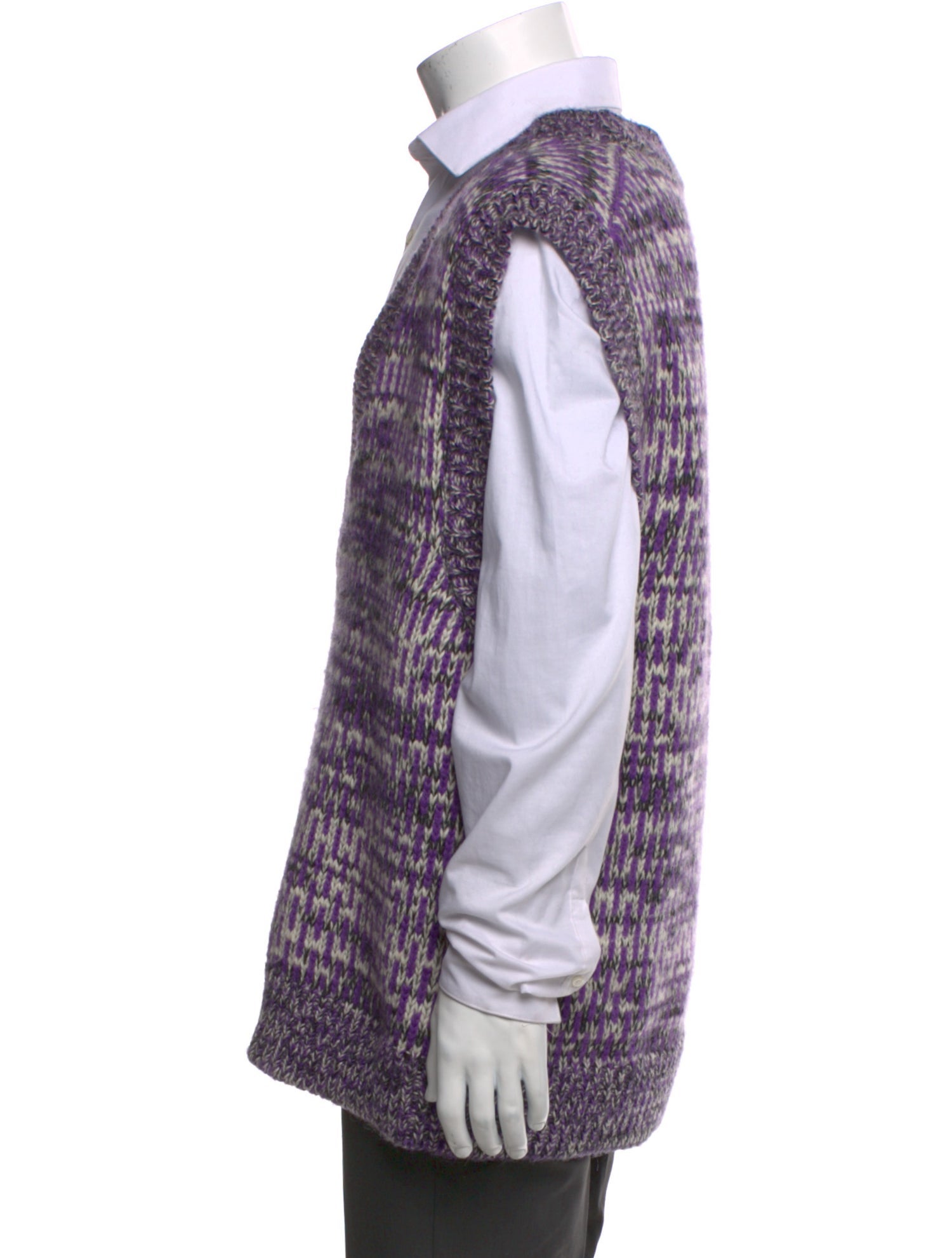 Ganni Wool Printed Sweater Vest