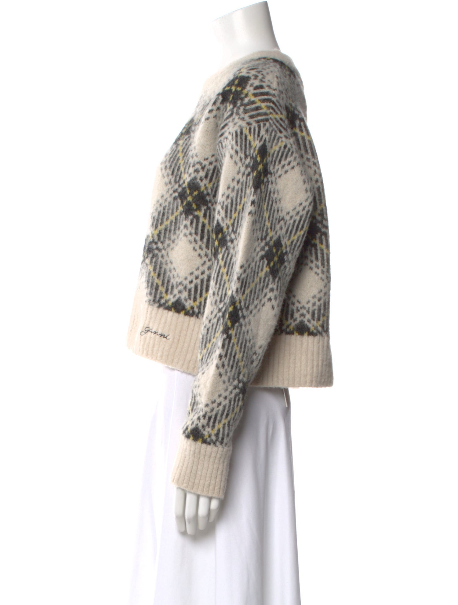 Ganni Alpaca Printed Sweater