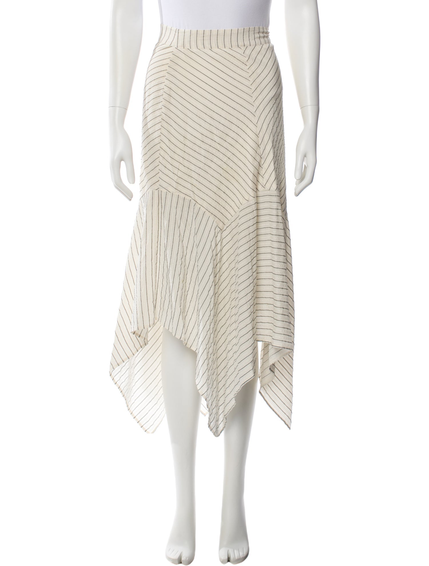 Ganni Silk Midi Length Skirt