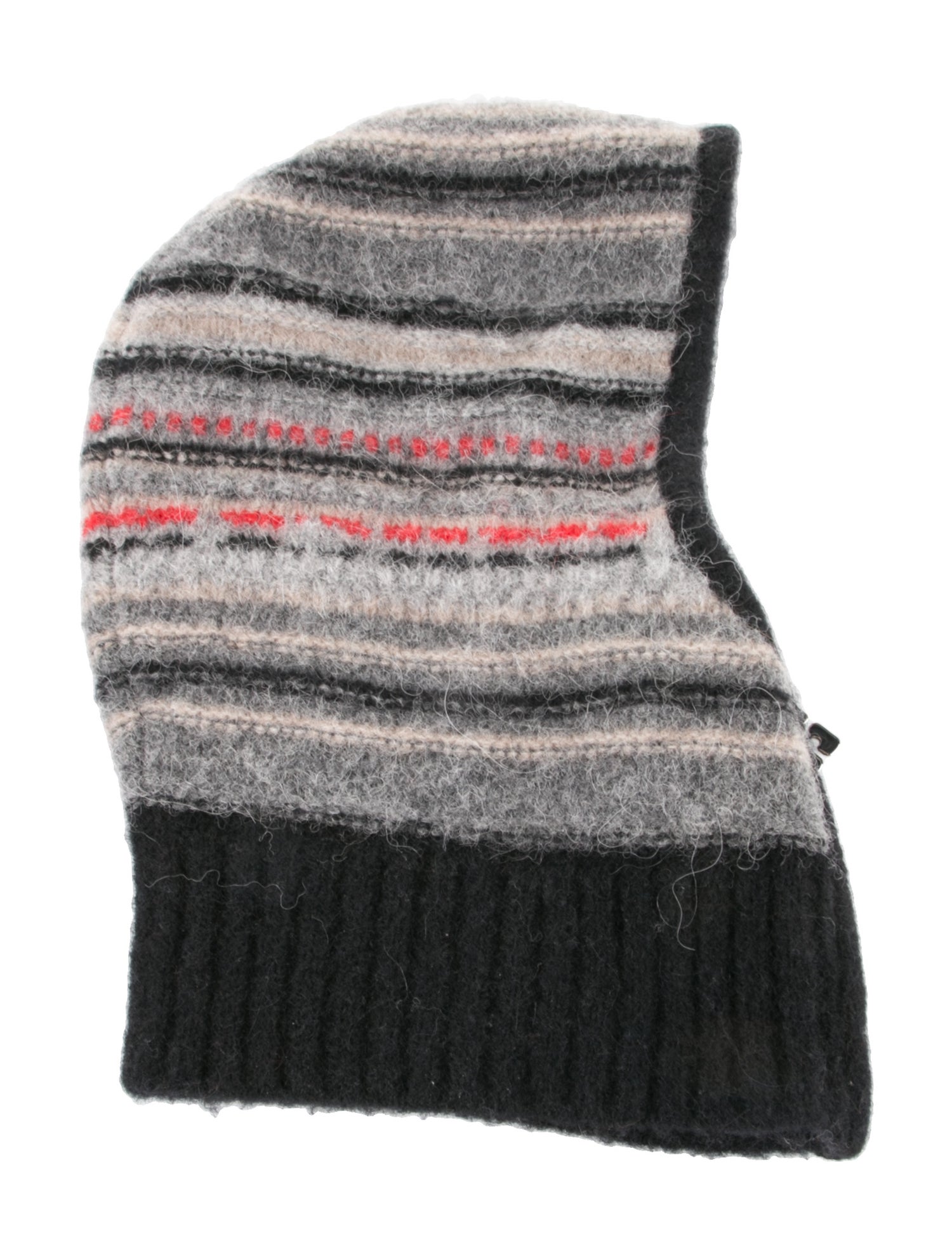 Ganni Woven Striped Balaclava