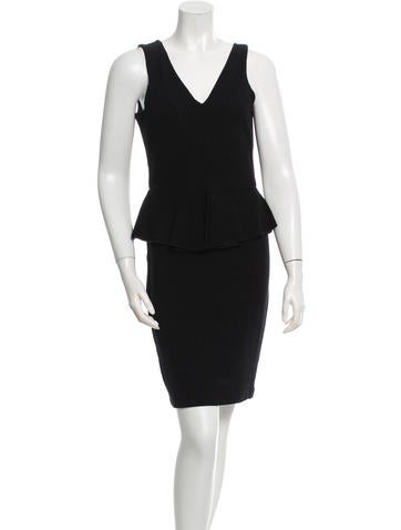Ganni Sleeveless Peplum Dress