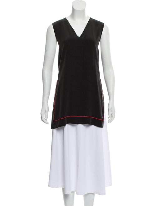 Ganni Silk Sleeveless Top