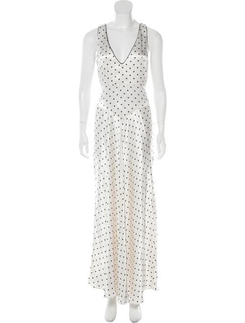 Ganni Polka Dot Print Long Dress