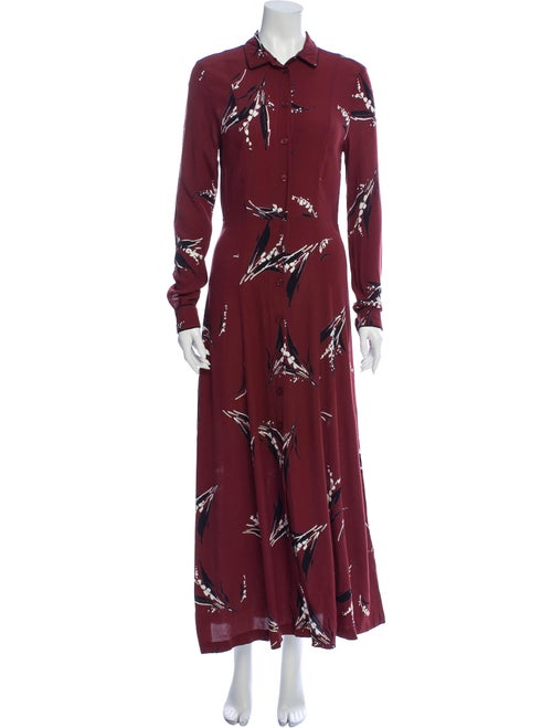 Ganni Floral Print Long Dress