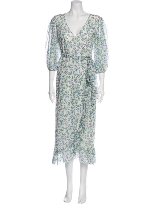 Ganni Floral Print Long Dress