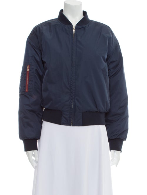 Ganni Bomber Jacket Blue
