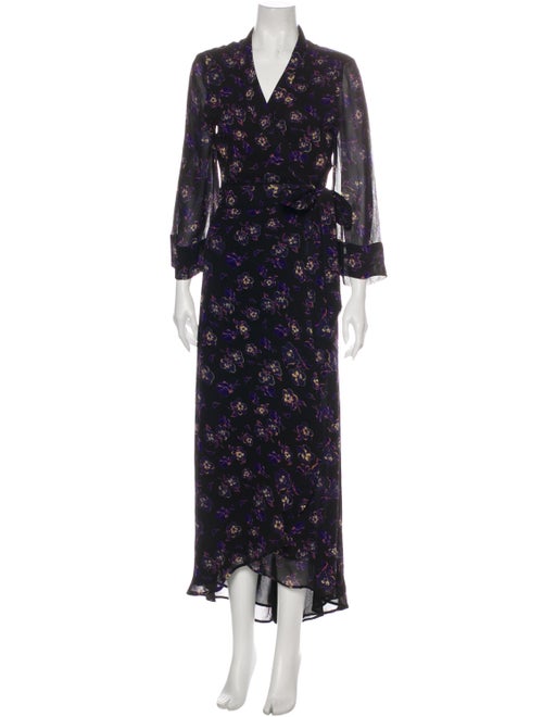 Ganni Floral Print Long Dress