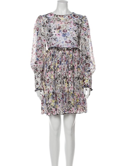 Ganni Floral Print Mini Dress