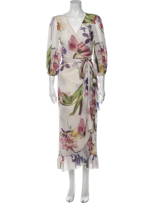 Ganni Floral Print Long Dress