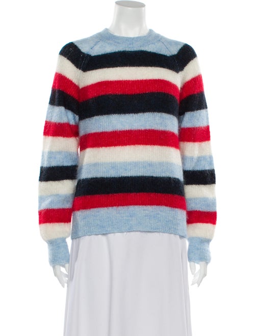 Ganni Striped Crew Neck Sweater