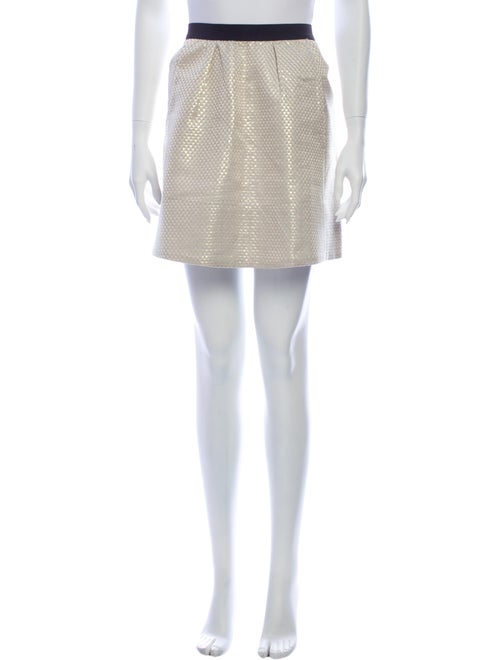 Ganni Mini Skirt Gold