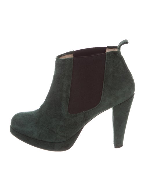 Ganni Suede Boots Green