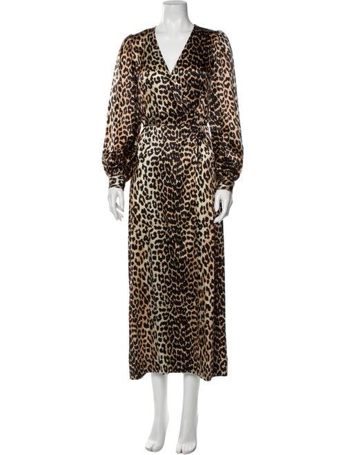 Ganni Silk Long Dress