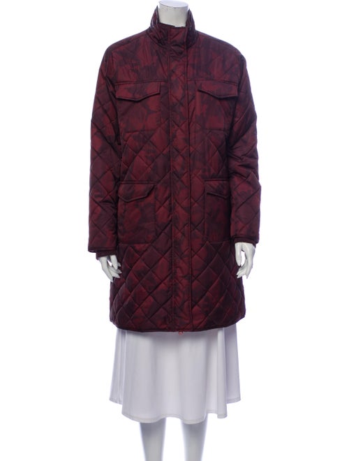 Ganni Printed Coat Brown