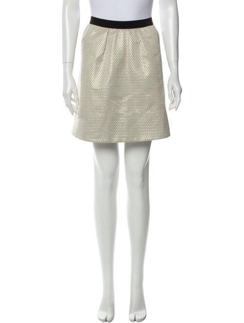 Ganni Mini Skirt Gold