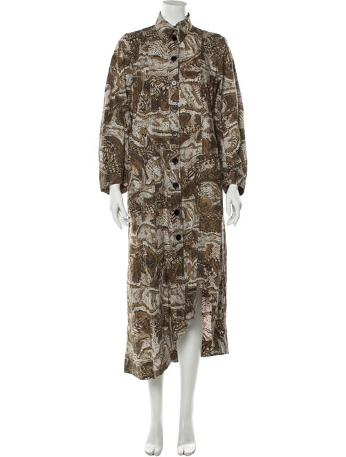 Ganni Printed Long Dress
