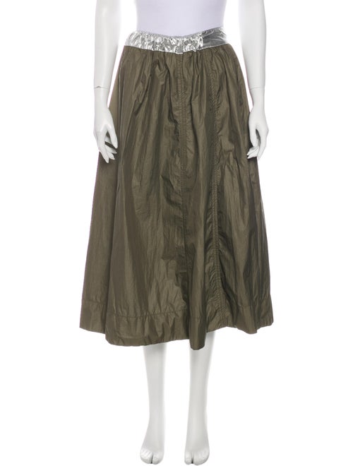Ganni Midi Length Skirt Green