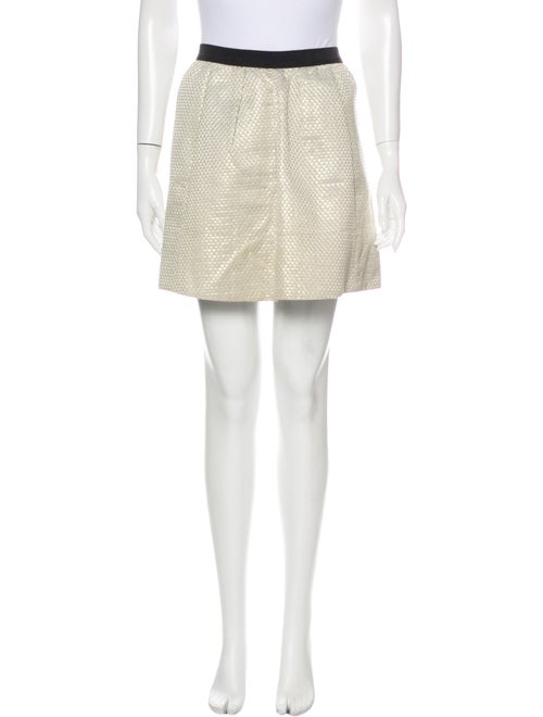 Ganni Mini Skirt Gold