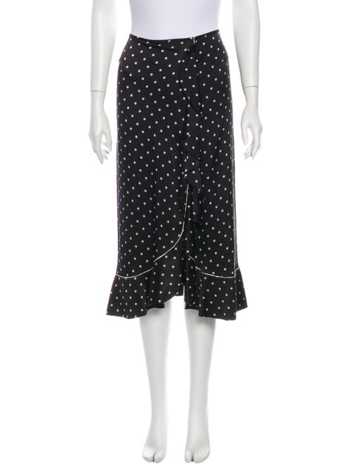 Ganni Silk Midi Length Skirt