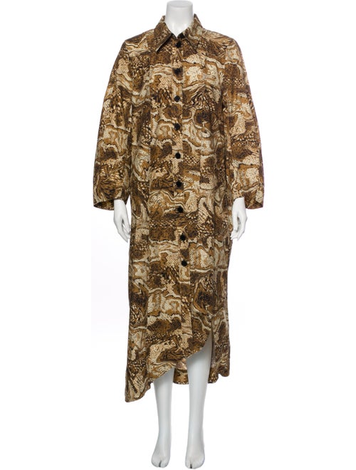 Ganni Printed Long Dress
