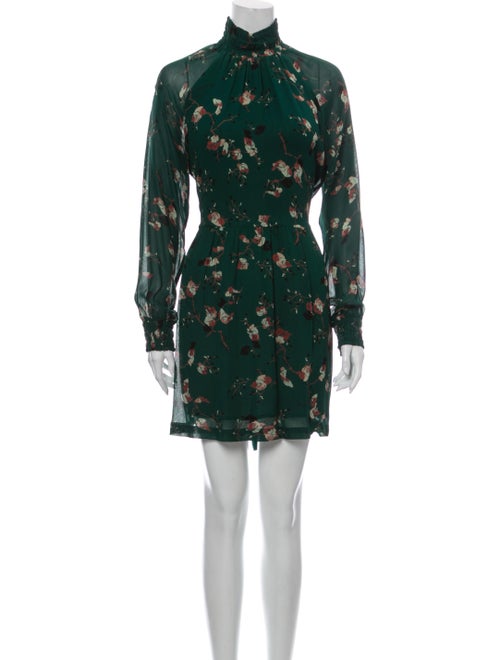 Ganni Floral Print Mini Dress