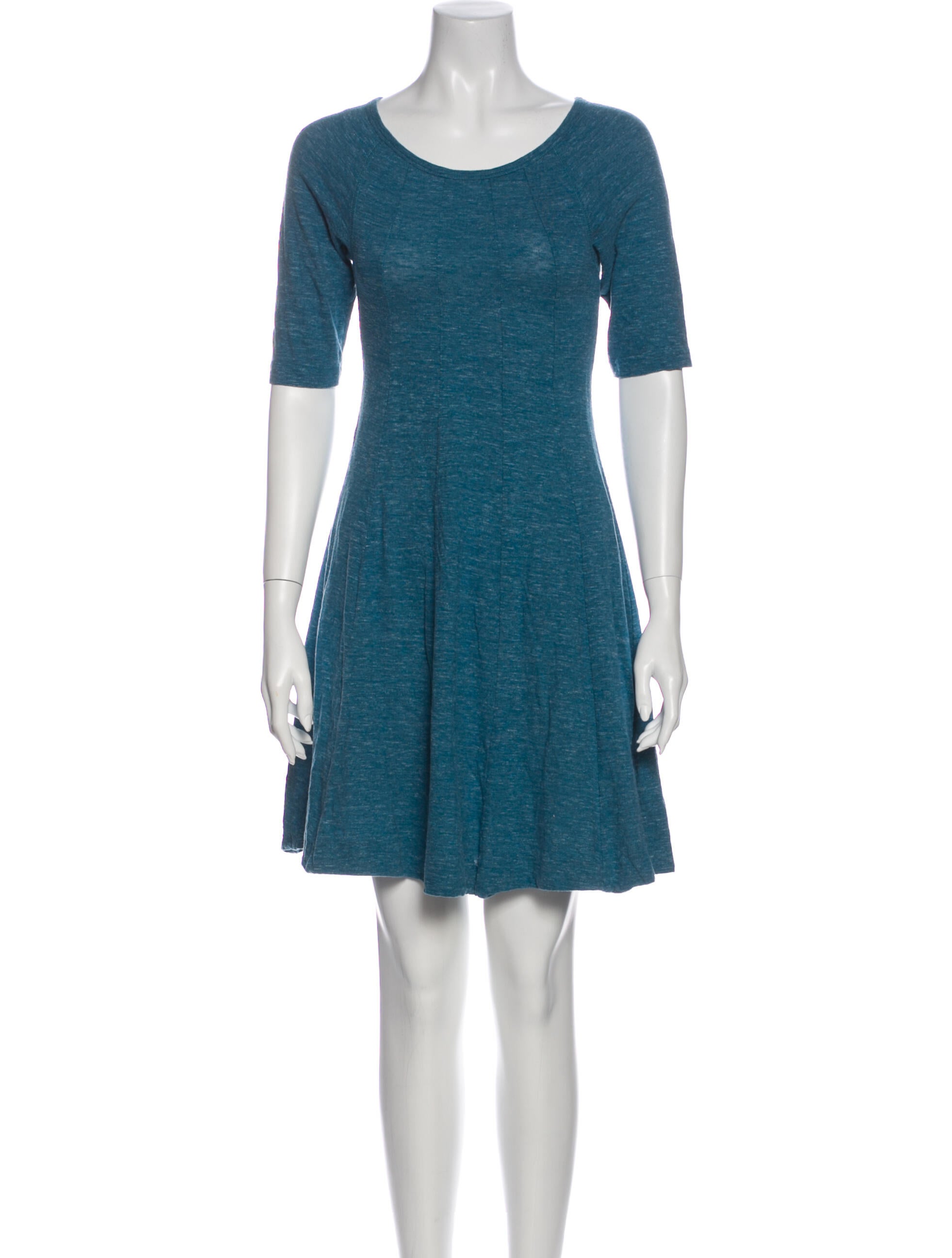 Ganni Scoop Neck Mini Dress