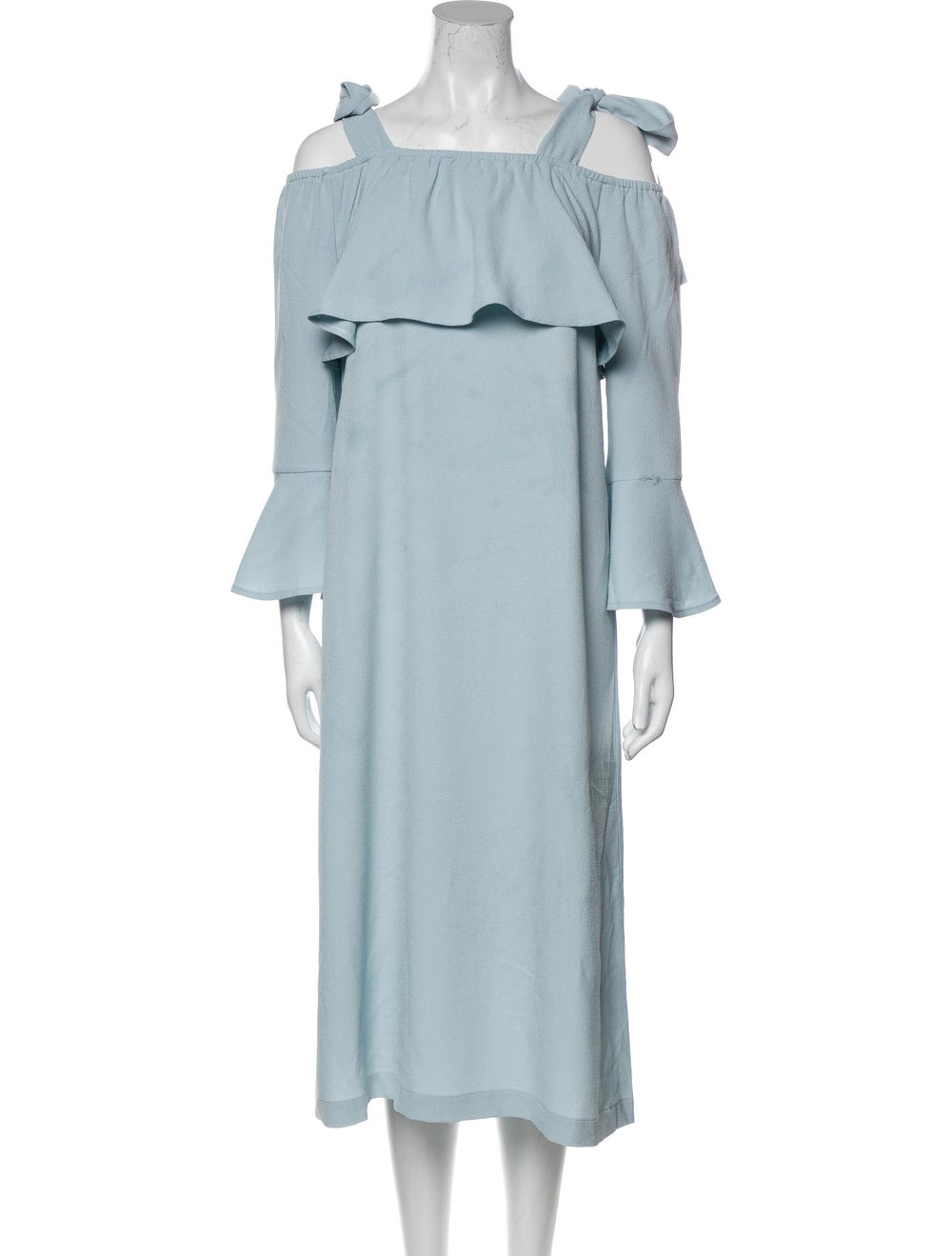 Ganni Off-The-Shoulder Midi Length Dress w/ Tags - image 1