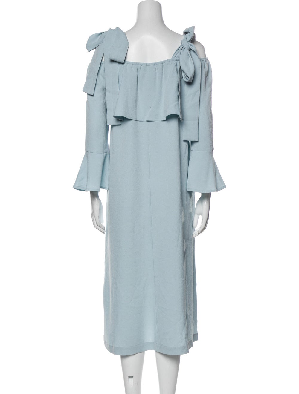 Ganni Off-The-Shoulder Midi Length Dress w/ Tags - image 3