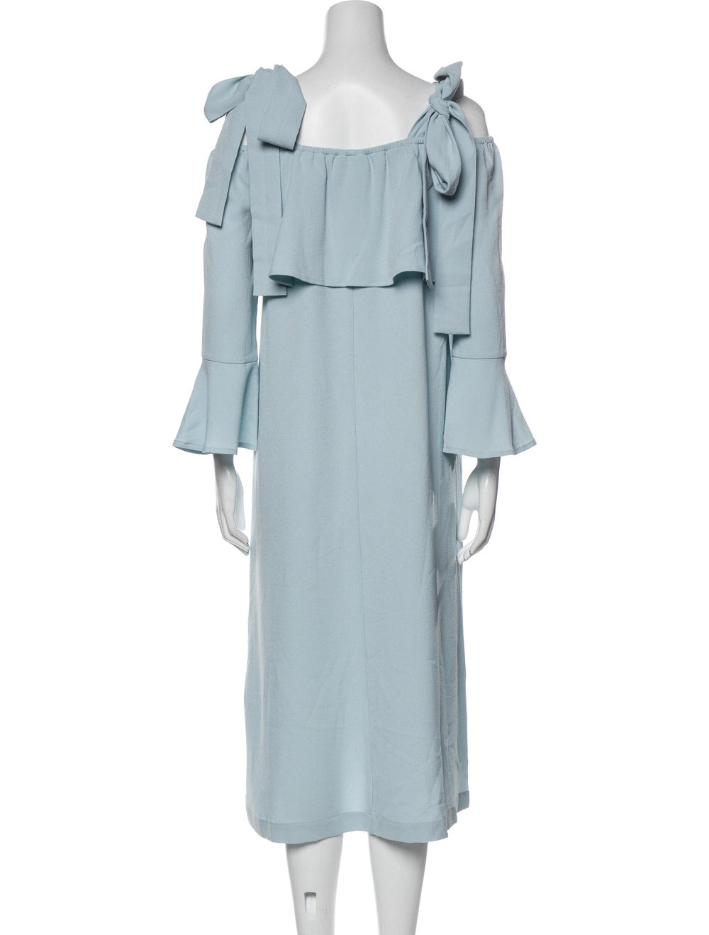 Ganni Off-The-Shoulder Midi Length Dress w/ Tags - image 3