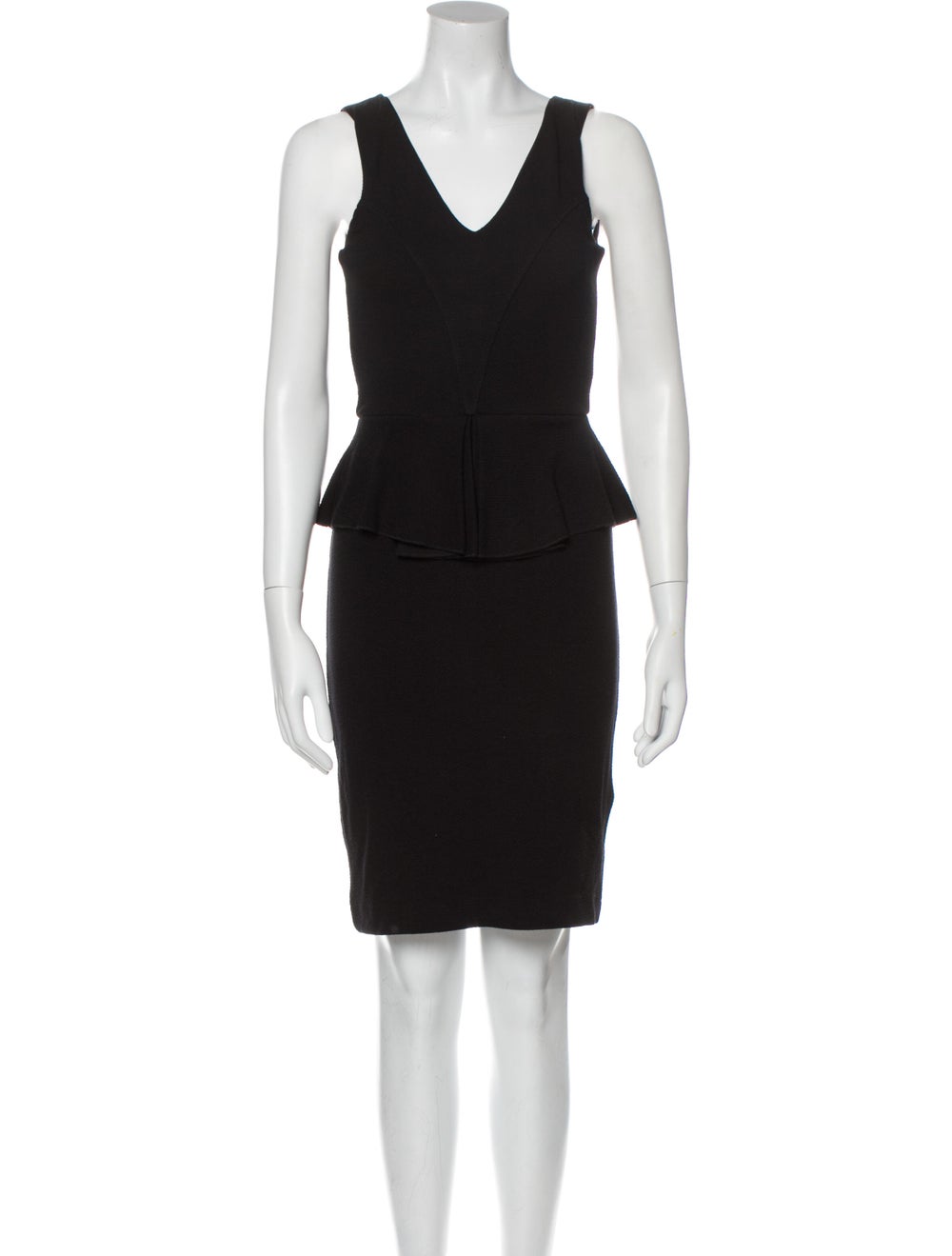Ganni V-Neck Mini Dress - image 1