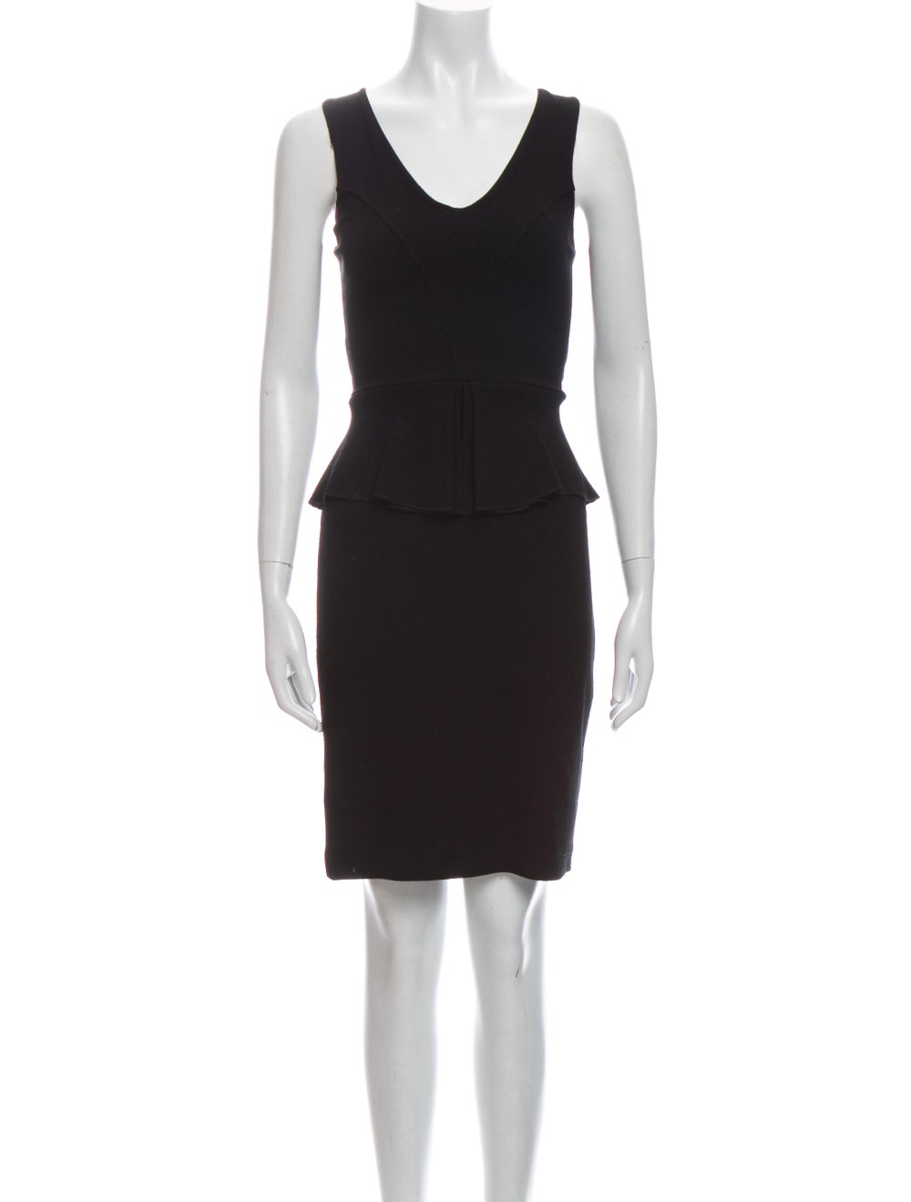 Ganni V-Neck Mini Dress - image 1