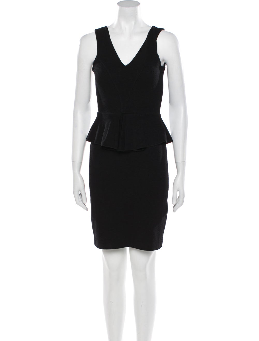 Ganni V-Neck Mini Dress - image 1