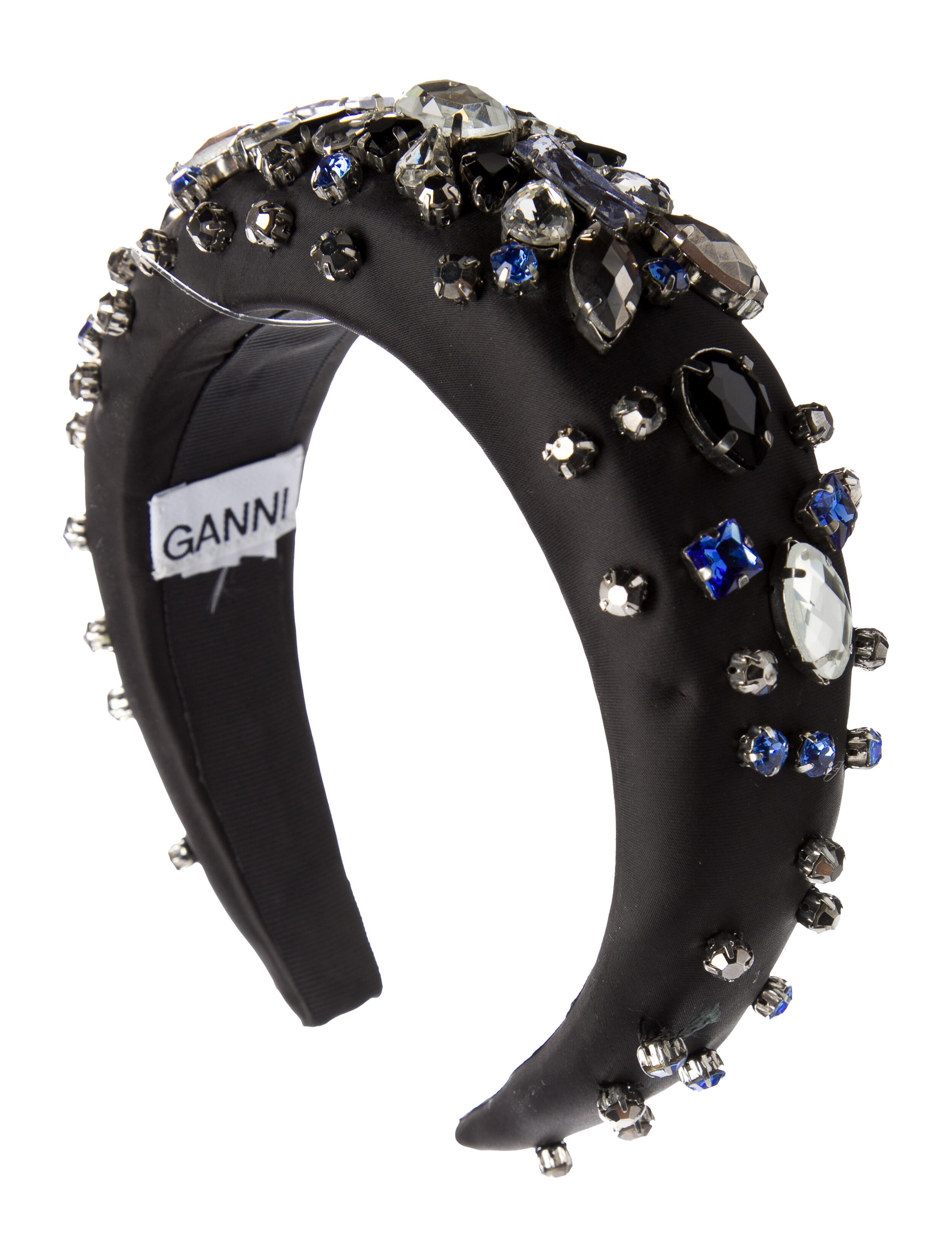 Ganni Crystal Embellished Padded Headband