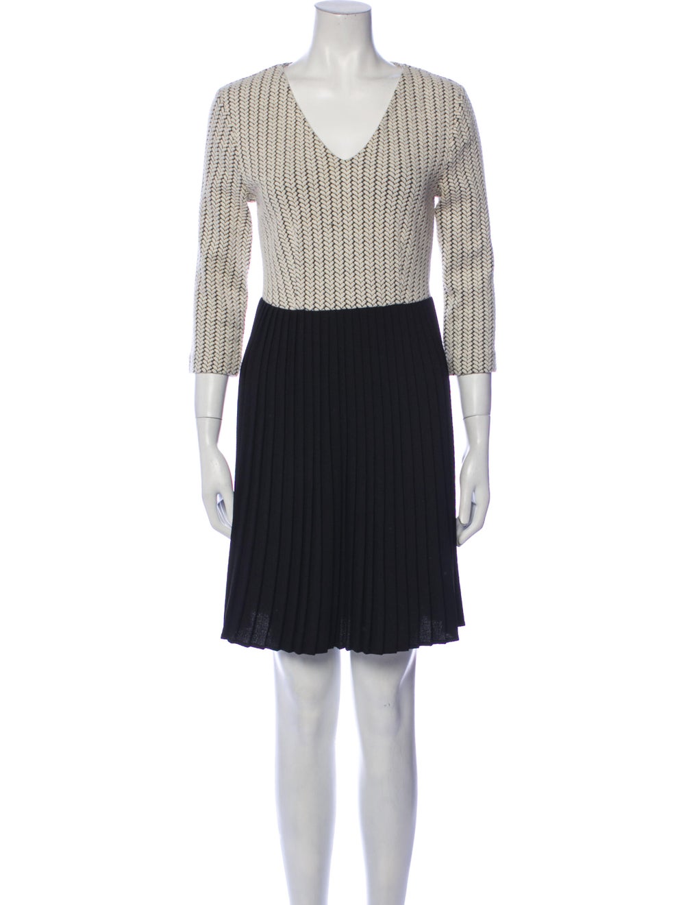 Ganni V-Neck Mini Dress - image 1