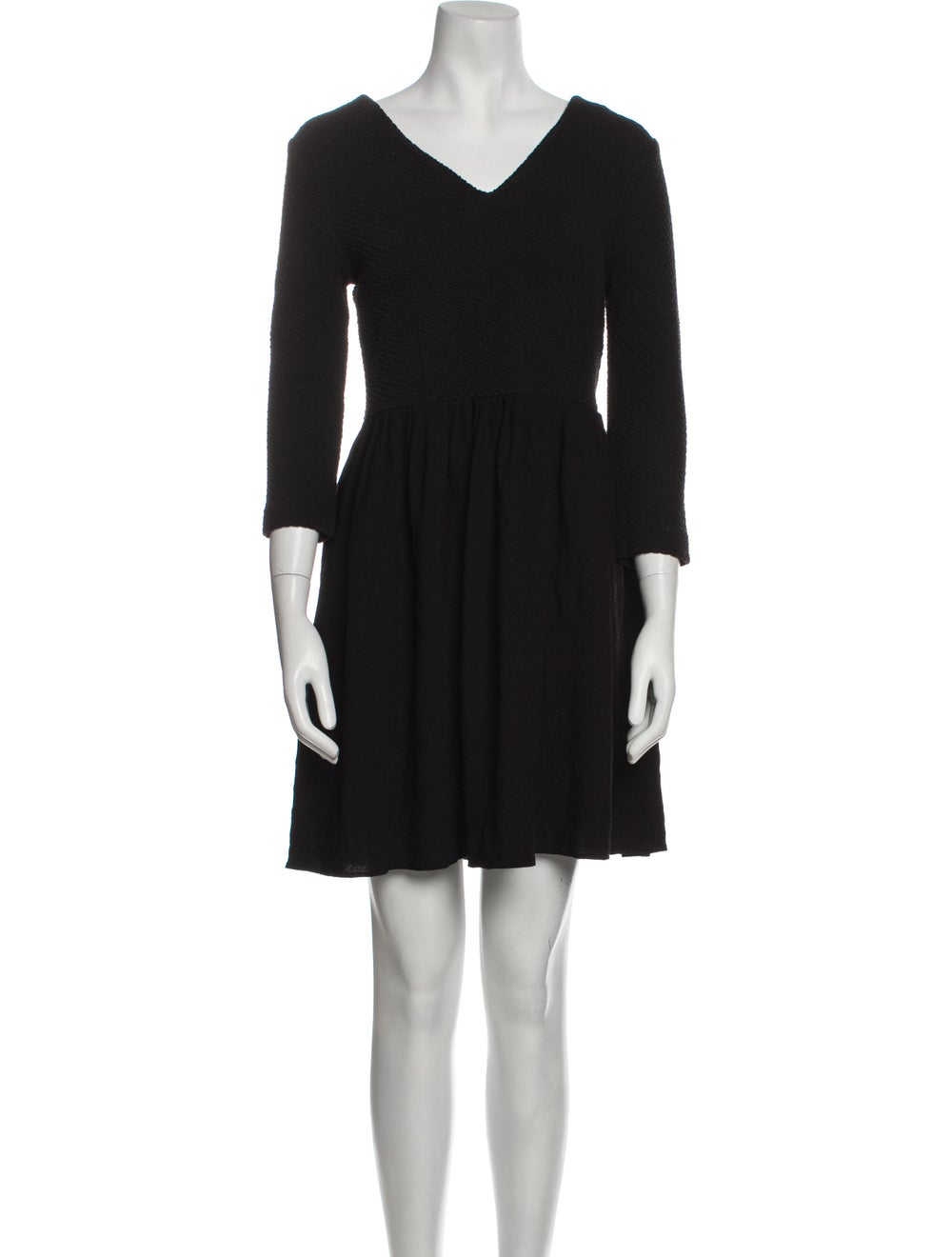 Ganni V-Neck Mini Dress - image 1