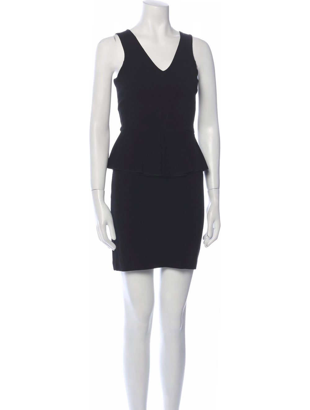 Ganni V-Neck Mini Dress - image 1