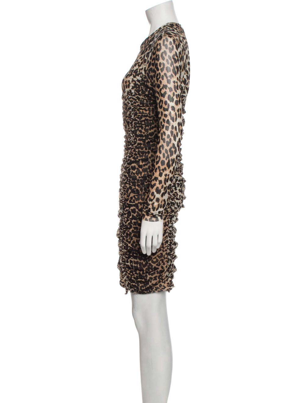 Ganni Animal Print Mini Dress - image 2